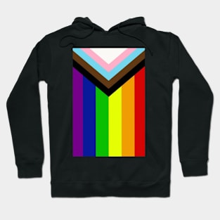 LGBTQ+ flag (vertical) Hoodie